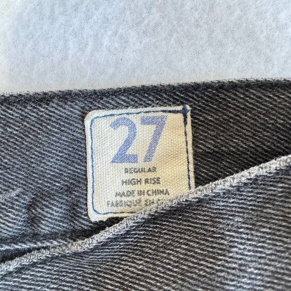 FREE PEOPLE We The Free Blossom Rigid High Rise Skinny Jeans in Black Sz. 27 - Picture 6 of 14